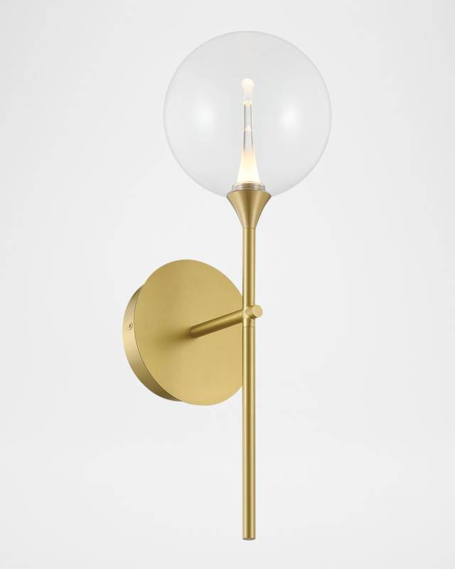 Lissa Gold Wall Sconce, 19"